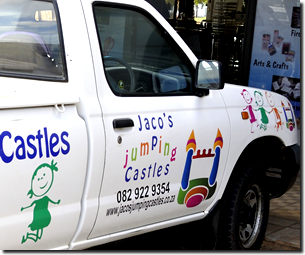 Car branding and car magnets printing is also a handy service Janelco offers in the Lowveld area