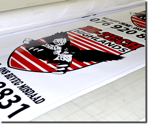 Janelco also prints high quality material sticker printing for outdoor usage aswell as indoor usage